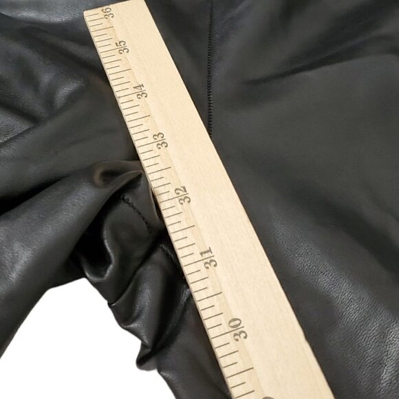 Aritzia Wilfred Free Daria Pants Small Black Vegan Leather Full Length Leggings - Picture 9 of 9